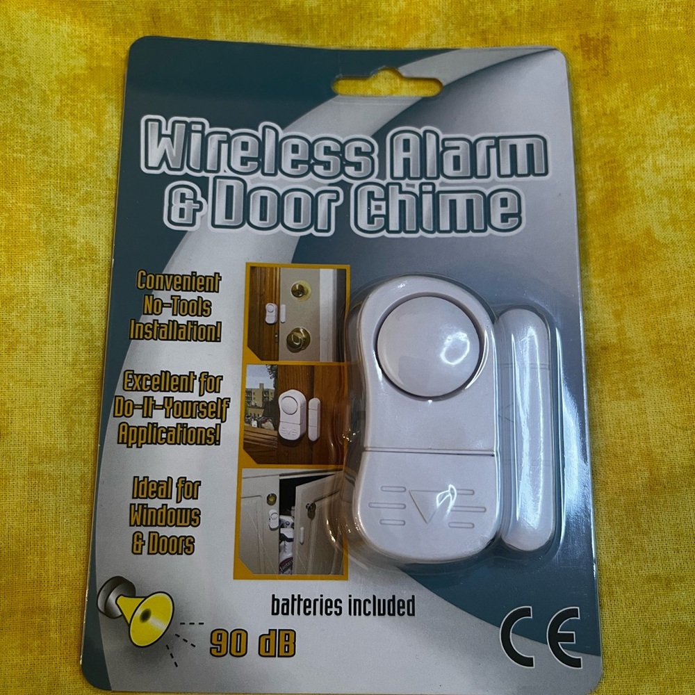 Wireless Door Chime with Alarm - White